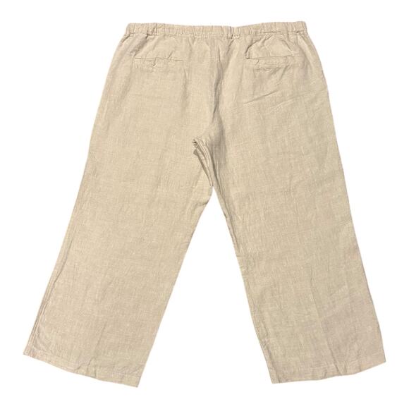 Allen Allen Linen pants drawstring bundle of 2 black & Khaki color size 2 X - Picture 6 of 10